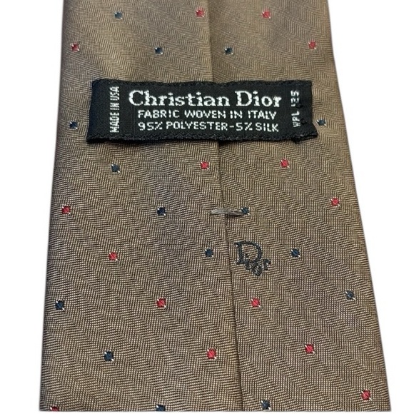 Dior Other - Christian Dior Silk Blend Necktie Woven in Italy Men’s Brown